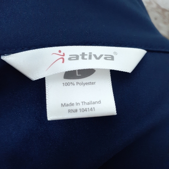 Ativa Lightweight Jacket L Blue White 765 - Picture 4 of 5